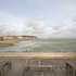 Reclaimed timber was used for deck furniture designed by dRMM with Hastings & Bexhill Wood Recycling as a local employment initiative 