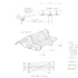 Development sketch of bench detail