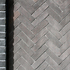 Bricks laid in a herringbone pattern
