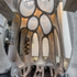 Where the tunnels have been chiselled away at the base of the atrium, the curved silo walls have become spontaneous places for play