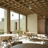 The building consists of seminar rooms, more informal study spaces and an auditorium-cum-lecture theatre