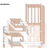 3D section through lantern