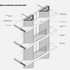 Balbony construction axonometric detail