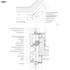 Church cross detail section