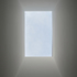A skylight lights the core of the house