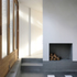 The core contains the service and plumbed elements of the plant, wash closet, kitchen appliances and fireplace, as well as storage and the staircase
