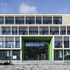 The building façades are uniform, with apertures responding appropriately to the adjacent bustle and noise of the four aspects