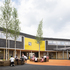 Classrooms, the assembly-cum-dining hall and stairwells all give directly off the playground spaces