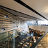 Space, light and sightlines have been manipulated using the different geometries of the lower and upper levels
