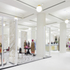 Each concession is demarcated by 3m-high glazed screens, which act like shop windows