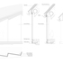 Detail of upper level serrated glazing