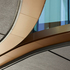 The roof steelwork was fabricated to a preset geometry to compensate for the predicted deformations under load