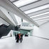 View of a gallery and the rooflights