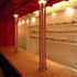 The rough-quality interior reflects the temporary nature of the restaurant