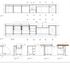 Kitchen island long and cross sections