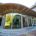 Exterior view- curved glass