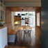 Dining booth and shopfront from the kitchen