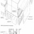 Isometric of knuckle area showing glass and rooflight and detail plan of rooflight