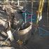 The Corten steel structure taking shape