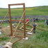 Frames being erected