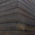 Stained Larch cladding detail