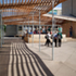 View towards raised outdoor teaching area