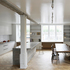 Interior view towards kitchen and dining space