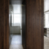 Glimpse into the bathroom from the central axis