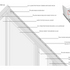 Construction detail showing wall, window and canopy construction