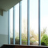 Slender steel-framed glazing