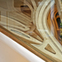 Closeup of desk supports from outside