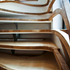 Close up view of stair oak