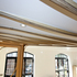 View out across ceiling ribs