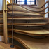 Panoramic frontal view of stairs
