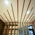 Panoramic View up of mirrored shelves