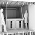 interior sketch of fourposter bed