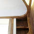 View of bed-side window joinery