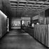Issue desk and central entrance area. Circulation space is restricted here until building of phaese 2