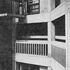 Internal corner of block with escape balconies from bedrooms