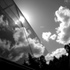 When viewed from outside, the neatly defined top edge created by the glass-to-glass junction gives seamless reflections of the sky.