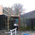 Battening and cladding to rear entrance