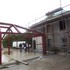 Steel frame for extension is erected
