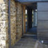 Drystone walling and slate paving are sourced locally