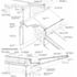 Section and cut-away isometric of roof structure