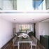 View from the rear end of the terrace and the through dining lounge