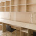 Bespoke birch-faced ply was selected to construct the workstations