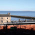 View of studio with sea beyond