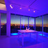 View from the kitchen at dusk
