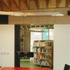 View of the library from a classroom