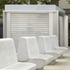 The kiosk with roller shutter in closed position